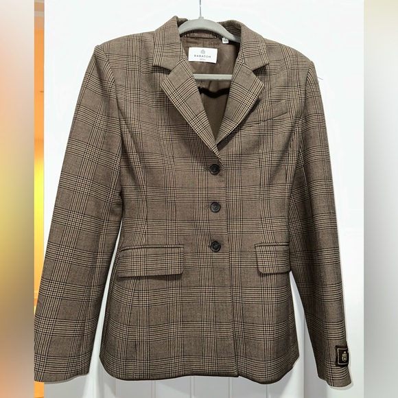 Aritzia Babaton Standout Brown Plaid Blazer Size 2 - Picture 3 of 6